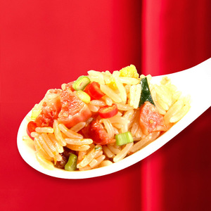 Olla instantánea de comida rápida, pollo, arroz blanco instantáneo con salsa de seta, proveedor al por mayor - Product Image 6