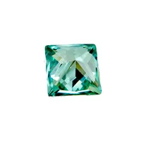 Синтетический драгоценный камень, оптовая продажа, темно-зеленый квадратный циркон 5*5 мм, огранка принцессы, изумруд, кубический цирконий AAA