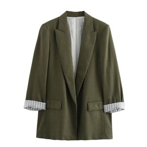 KAR-OT ZA 여성 2024 여름 프리미엄 블랙 혼방 카디건 블레이저 2753530 - Product Image 4