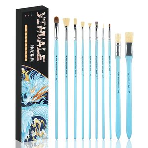 Pincel de pintura en miniatura de nailon profesional, 10 Uds., juego de pinceles de pintura de acuarela Kolinsky Sable Gouache para pintura de artista - Product Image 1