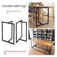 Table à manger triangulaire moderne en acier au carbone sur mesure avec pieds de table, support et cadre de table basse/bureau