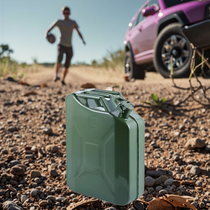 WOXIN 20 Litres Wavian Style OTAN Jerrycans en <span class=keywords><strong>métal</strong></span> 5l 10l <span class=keywords><strong>20l</strong></span> Outils portables pour véhicule essence diesel - Product Image 6