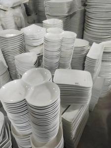 Vente en Gros d'Usine Assiette Plate en Céramique Blanche par Tonne Service de Table en Porcelaine pour Hôtel et Restaurant - Product Image 6