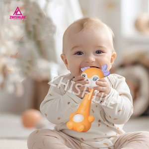 Meilleures nouvelles hochets et anneaux de dentition pour bébés, <span class=keywords><strong>jouet</strong></span> musical gonflable en plastique ABS écologique et non toxique pour nouveau-nés de 0 à 24 <span class=keywords><strong>mois</strong></span> - Product Image 2