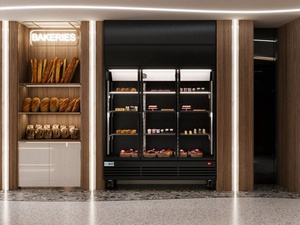 Aménagement intérieur moderne sur mesure pour boulangerie, vitrine en bois pour boulangerie, mobilier de magasin de détail - Product Image 4