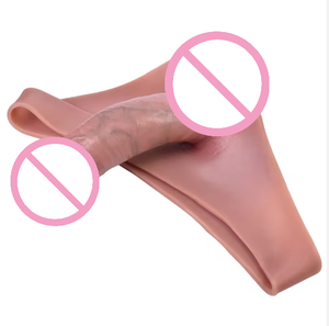 Set da uomo di fascia alta impermeabile giocattolo del sesso per adulti Dildo Strap-On in Silicone e pantaloni morbidi a triangolo masturbatore a pene cavo indossabile - Product Image 4