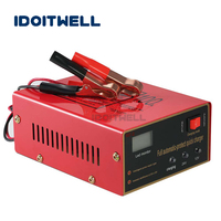 Pengisi Daya Baterai Mobil Truk Universal 12V 24V 10A Pengisi Daya Baterai Asam Timbal GEL ARLA EFB Cepat Otomatis Pengisi Daya Baterai Pintar 12V 24V