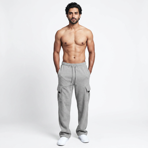 Casual Men's Mid Waist Knitted <b>Waterproof</b> 100% Polyester Pocket Pants <b>Trousers</b> - Product Image 1