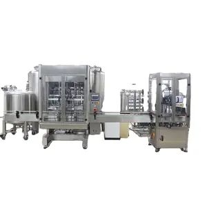 Full automatic liquid filling production line Full automatic shower gel machine Dish washing filling and capping machine