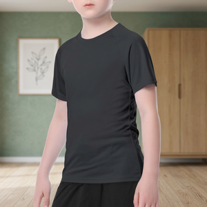 เสื้อยืดคอกลมแขนสั้นผู้ชาย ผ้าฝ้าย 100% ทรงปกติ สีพื้น ปักโลโก้ได้ สวมใส่สบายๆ สำหรับฤดูร้อน - Product Image 2