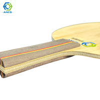 Raquette de tennis de table personnalisée OEM/ODM avec logo, construction à couches sandwich PMI, équipement professionnel de ping-pong, découpe en carbone
