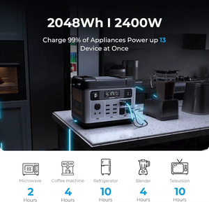Centrale Électrique Portable OUKITEL P2001 PLUS 2400W, Générateur Solaire 2048Wh pour Maison, Extérieur, Camping, Alimentation Mobile - Stock US - Product Image 6