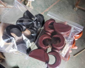 Ensemble de tringles à rideaux doubles en bois de 35 mm avec embouts, supports et anneaux personnalisés, tringle à rideaux <span class=keywords><strong>double</strong></span> de 28 mm - Product Image 3