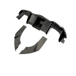 3pcs Stile Fibra di Carbonio M2 Posteriore Lip Diffusore per BMW <span class=keywords><strong>Serie</strong></span> <span class=keywords><strong>2</strong></span> M2 Concorso Coupe <span class=keywords><strong>2</strong></span>-Door 2016-2019 con LED - Product Image 4