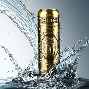 Set de Afeitadora y Recortadora Buddha, Mini Afeitadora Eléctrica Recargable por USB, Cuchilla de Titanio, Resistente al Agua IPX5, para Uso Doméstico y en Hoteles, para Barba de Hombre - Product Image 3