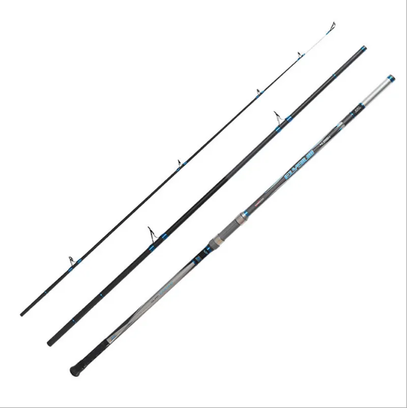 Amazon 4.25m 4.5m di Carbonio Lungo Cast di Surf Canne Da Pesca 100-250g di Peso Richiamo Spiaggia Canne Da Pesca