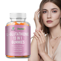 L-Glutathione Gummies Anti-Aging Radiant Skin Boost Immunity Fruity Flavored Candy in Pack