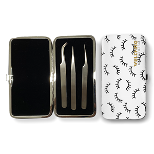 Étui de pincettes pour Extension des cils, pinces à épiler, pour maquillage des yeux, avec Logo personnalisé, prise en charge du cuir PU - Product Image 1