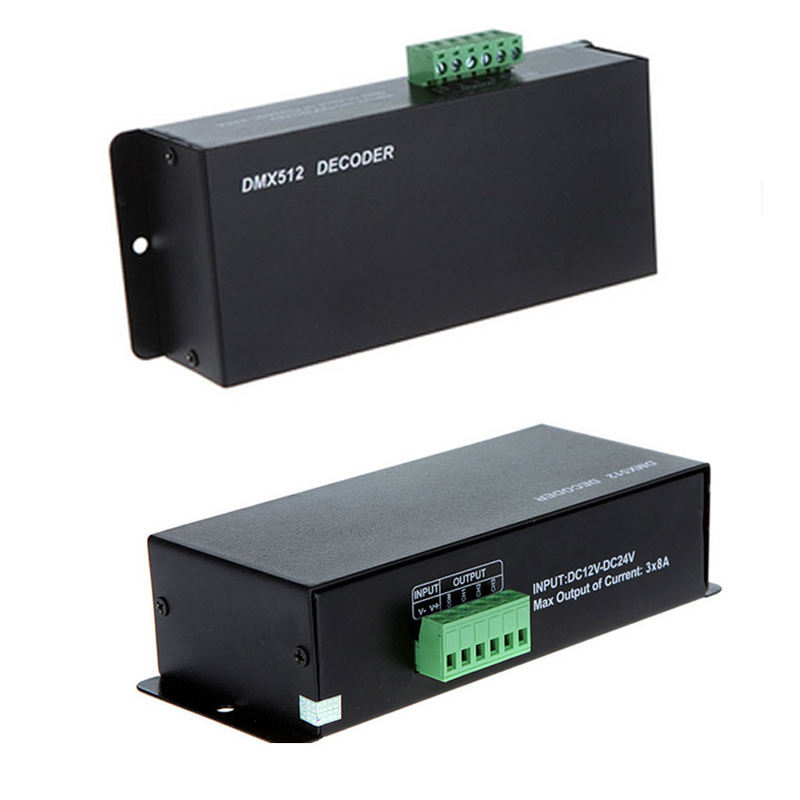 DMX512 Decoder LED Dimmer Driver RGB Controller DMX-512 3 Channels Decoder Controller Dimmer for RGB LED Strip