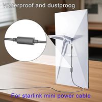 Câble d'extension Starlink Mini en gros, cordon de remplacement DC mâle vers femelle, 18AWG, étanche, accessoires extérieurs, gris