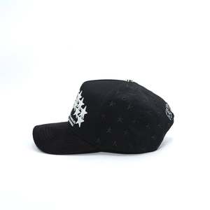 2025 कस्टम डिजाइन छवि गैरहान सितारों कढ़ाई लोगो 5-पैनल आउटडोर सैटिन लाइन सुसज्जित बेसबॉल कैप - Product Image 6
