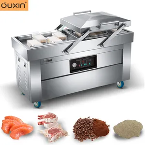 OUXIN OX 600A çift hazneli vakumlama makinesi için uygundur tofu, sığır eti, domuz eti, tavuk, pastırma, deniz ürünleri