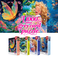 Échantillon Gratuit Disponible, Puzzle Personnalisable de 1000 Pièces, 750*500MM, Blocs en Bois, Carton, Plastique, Jeu Éducatif DIY avec Logo