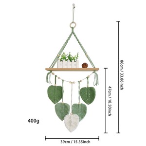 La décoration de la maison de <span class=keywords><strong>tapisserie</strong></span> de sécurité écologique tressée de corde de coton faite à la main directe d'usine peut être stockée - Product Image 3