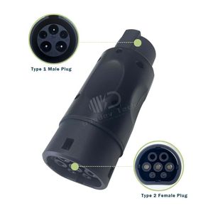 <span class=keywords><strong>Goodev</strong></span> Tech J1772 Tipo 1 A IEC 62196-2 Tipo 2 EV Adaptador 32A Corriente nominal para automóviles eléctricos - Product Image 1