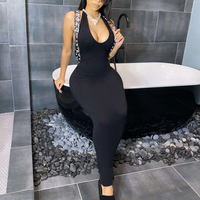 Vestidos sexys sin mangas y sin espalda con cuello halter a la moda para mujer, vestido de discoteca