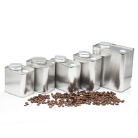 Conteneur à café en gros de 500, 800, 1200 ml, personnalisé, de qualité alimentaire, hermétique, pour l'emballage du café, boîte à café avec valve de dégazage