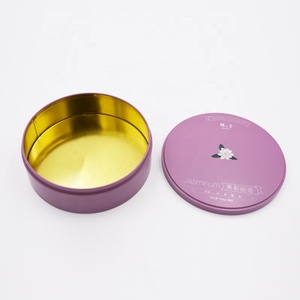 Scatola di Latta Rotonda per <span class=keywords><strong>Biscotti</strong></span> e Dolci, Personalizzabile, in Latta da 0,23mm per Alimenti, con Vernice Lucida e Goffratura per Confezionamento di Caramelle e Cioccolato - Product Image 3