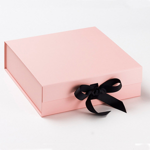Paquet cadeau de maison personnalisé Pack plat de luxe <span class=keywords><strong>funky</strong></span> Boîte rose de papier de carton pliable - Product Image 6