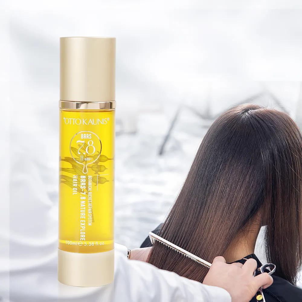 Brazilian collagen hair serum with keratin and argan oil after keratina para el cabello treatment