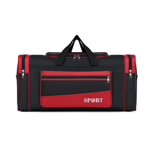 Oxford Cloth Waterproof Multifunctional Gym <b>Bag</b> Fashionable <b>Foldable</b> Handheld Travel Luggage Drawbar Zipper Crossbody Strap - Product Image 3