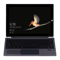 Clavier sans fil ultra-fin à rétroéclairage RVB pleine taille 78 touches avec pavé tactile et chargement Type-C pour Surface Pro 3/4/5/6/7