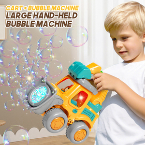 Machine à bulles électrique automatique pour tout-petits Excavator Poussette Walker Truck Toy avec solution de <span class=keywords><strong>savon</strong></span> d'extérieur Matière plastique - Product Image 4