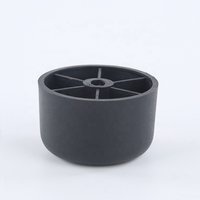 Pieds de lit en plastique noir de remplacement, pieds de meubles à fixation par vis pour cadre de lit de chambre, armoire de cuisine, bureau