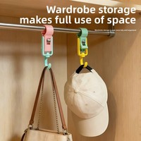 Vielseitiger Mehrzweck-Hosenclip aus Kunststoff mit Doppelkopf-Design, moderner minimalistischer Stil, dopamin-boostender Organizer für den Kleiderschrank zu Hause