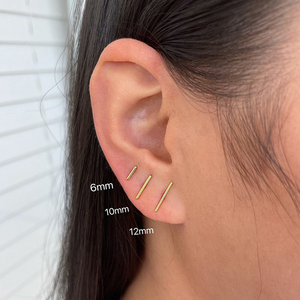 CANNER Juego de 3 Piezas de Plata de Ley 925, Aretes de Barra con Cuentas Redondas y Diseño de Flor de Rosa para Mujer - Product Image 3