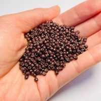 1000 pièces de perles nano pour extensions de cheveux, 3,0 mm x 1,5 mm x 2 mm, anneaux micro-liens en cuivre doublés de silicone