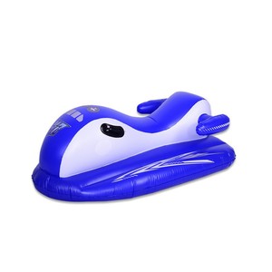 Bote inflable para niños, color azul, 120x40 cm, asiento individual, juguete acuático de PVC para piscina - Product Image 2
