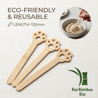 Bâtonnets de glace en bambou de forme créative, 100% naturels et biodégradables, pour la décoration artisanale DIY