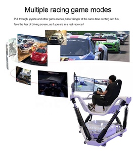 Équipement de parc d'attractions, machine de jeu <span class=keywords><strong>VR</strong></span>, plateforme de mouvement 6 DoF, simulateur de course, cockpit de course <span class=keywords><strong>VR</strong></span> 9D, siège de simulation, vente en gros d'usine - Product Image 4