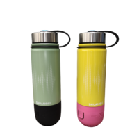 Botol air musik Speaker pintar, Speaker pintar termos terisolasi vakum baja tahan karat 500ml desain baru