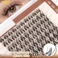 Grappes de cils d'araignée professionnelle A-RIX grappes de cils vaporeux 3D D Curl 10-16mm bricolage Extensions de cils individuels marque privée