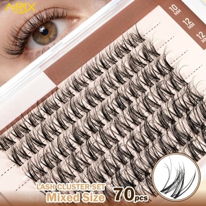 A-RIX Professional Spider Lash Clusters, Extensiones de Pestañas 3D con Efecto Wispy, Curvatura D, 10-16mm, DIY, Pestañas Individuales, Marca Privada - Product Image 3