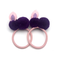 Élastique à cheveux doux et petit pour petites filles, personnalisable OEM, motif lapin, accessoires pour cheveux 2026, Pâques
