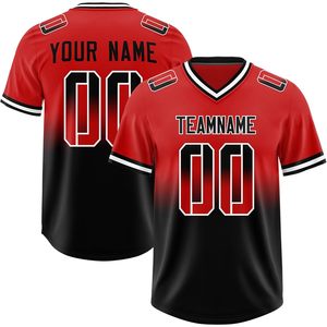 Camiseta de Fútbol Personalizada con Nombre y Número, Sublimada, Cuello en V, Absorbe la Humedad, Uniforme de Práctica para Adultos Unisex - Product Image 1