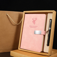 Carnet de Notes Personnalisé Mini Rose Pas Cher Format A5 en Cuir Noir, Organiseur Planificateur Agenda Économique